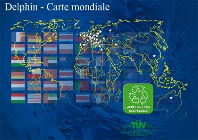 Delphin - Carte mondiale